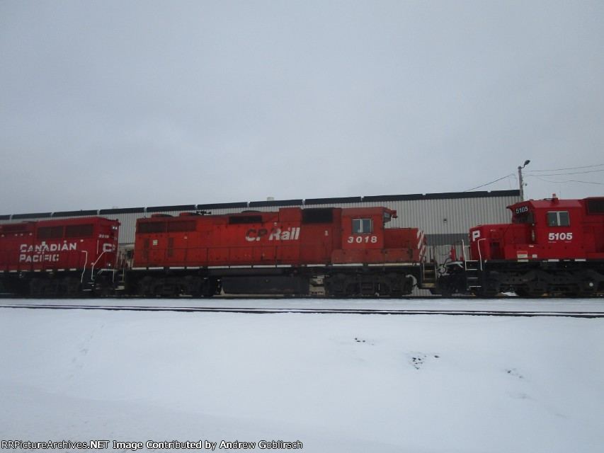 CP 3018 in the Snow